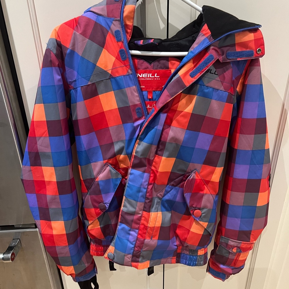 O'Neill Checkered Puffer ski or snowboard Jacket S